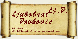 Ljubobrat Pavković vizit kartica